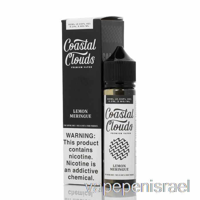 חד פעמי Vape Israel לימון מרנג - Coastal Clouds Co. - 60 מ"ל 0 מ"ג